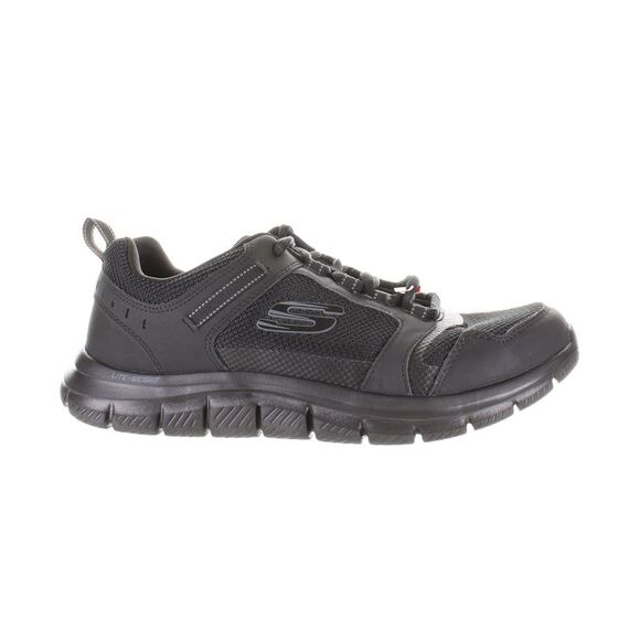 Skechers Mens Knockhill Black Walking Shoes Size 9 Wide (E, W) - Picture 1 of 4
